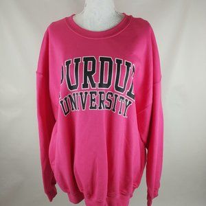 NEW MVV Sports Women's PLUS Purdue Pink Sweatshirt